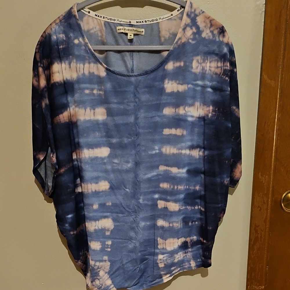 Max Studio Performance Tie Dye Top
